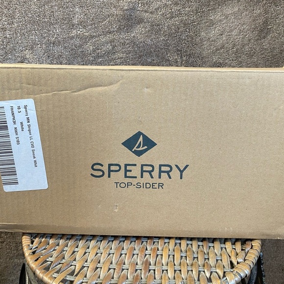 Sperry Top-Sider White & Tan Boat Shoes Men’s 10.5W NWT - Picture 9 of 9